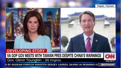 49K views · 131 reactions | It was great to join Erin Burnett OutFront from Taiwan. By establishing Virginia’s first office for economic development in Taipei, we are forging a deeper relationship with Taiwan and strengthening not only the economic heart of Virginia, but America. | Governor of Virginia | Facebook