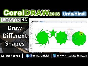 Mind Luster - Learn CorelDraw | How to Draw Rectangle Circle Polygon Star and Complex star | 16