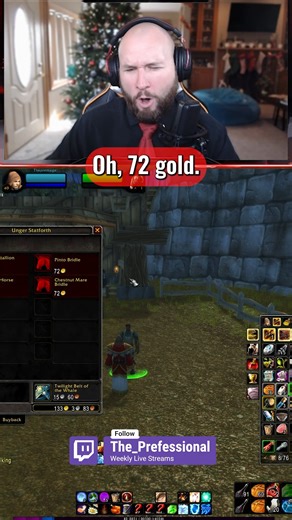 The Best Feeling in Classic WoW: Getting Your First Mount #worldofwarcraft #wowclassic #classicwow #level40 #mmorpg #gamingmoments #twitchstreamer #nostalgia #theprefessional #warcraft | The Prefessional