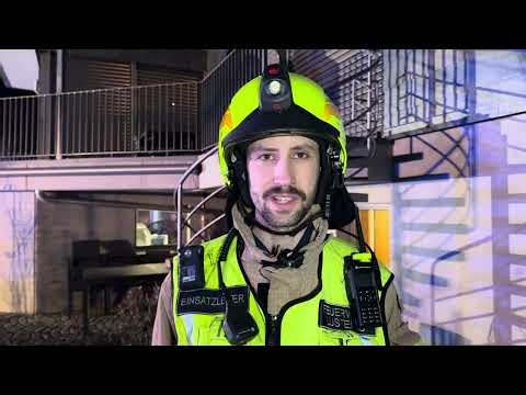 Einsatzleiter Pascal Fitz zum Brand in Lustenau