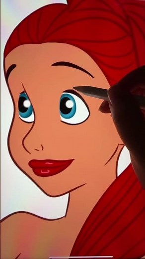 The little mermaid’s transformation #disney #transformation #art #disneyprincess #glowup #cartoon