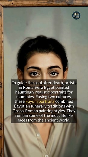 Ancient artists in Roman Egypt painted lifelike portraits for the souls of the dead. #ancienthistory #egypt #arthistory | Untold Leaks