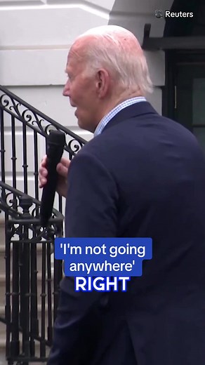 President Biden responded to a supporter telling him to 'Keep up the fight!' by promising 'I'm not going anywhere!' Biden was addressing military families during a July 4th event at the White House. 🎥 Reuters #fourthofjuly #independenceday #joebiden #presidentbiden #july4 #happy4thofjuly #4dejulio
