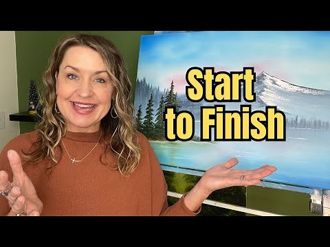 Paint a Beginner Mountain Landscape - Certified Bob Ross Instructor