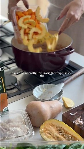 my Chicken, Bacon and Squash Soup is my go-to comfort meal this time of year, and the one I always