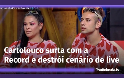 Cartolouco deixa Power Couple e surta ao saber de acusação de Rogério