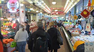 Interior Pikes Place Market Seattle Stock Footage SBV-335731411 - Storyblocks