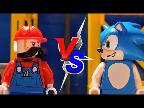 Lego Mario VS Sonic Stop-motion