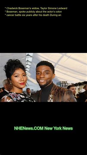 Chadwick Boseman’s widow, Taylor Simone Ledward Boseman, spoke publicly about the actor’s colon canc