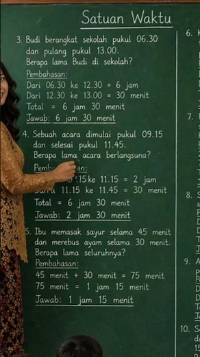 Soal Satuan Waktu + Cara Cepat Menjawab