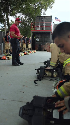 Recruits with the City of Miami Department of Fire-Rescue are in Week 3 of training, focused on donning and doffing their gear within a set time limit. This essential skill ensures they can suit up quickly when seconds matter most. Through timed drills, recruits are developing the speed, precision, and confidence needed to respond effectively to emergency calls. #miami #firefighter #recruit #FireAcademy | Miami Fire Rescue