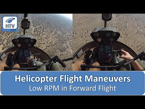 Helicopter Low Rotor RPM & Recovery in Forward Flight