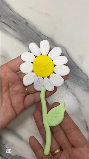 “DIY Polymer Clay Daisy | Easy Flower Craft”