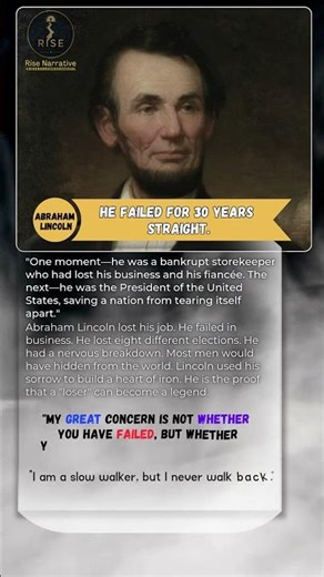 Abraham Lincoln | The Man Who Failed Into the White House |