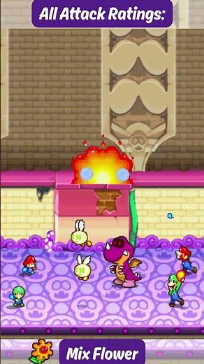 Mario & Luigi: Partners in Time | Attack Performances: Mix Flower