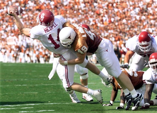 This date in Texas history: Aaron Humphrey intercepts three passes as a linebacker