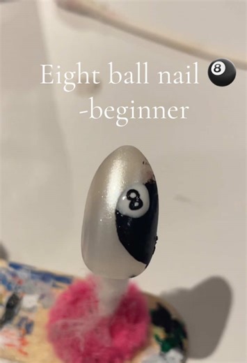 Eight Ball Nail Art Tutorial for Beginners