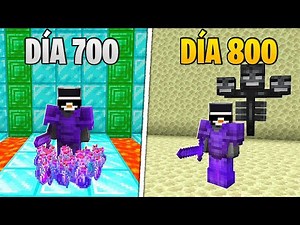 Sobreviví 800 DÍAS en MINECRAFT HARDCORE | SB737 en Español