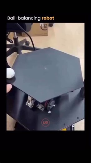 Vikas Kumar on Instagram: "Credits to @uncover.robotics, Here’s the physics behind the ball-balancing robot in the video. This is a classic example of a closed-loop control system. The robot’s only goal is to keep the ball in the center, and it uses a high-speed “sense, think, act” loop to do it. * 1. Sense: A sensor, most likely a high-speed camera (which is probably mounted above and not seen in the video), constantly tracks the precise (X, Y) position of the ball on the platform. * 2. Think: