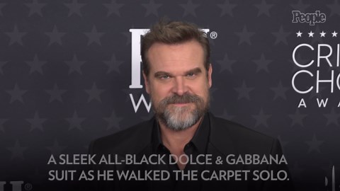 David Harbour Makes First Red Carpet Appearance Since Lily Allen Split at 2025 Critics Choice Awards