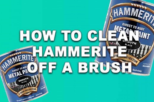 How to clean Hammerite off brushes