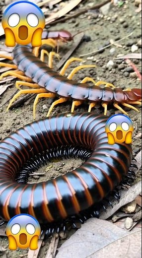 centipede vs millipede #insects #centipede #millipede #short #funny