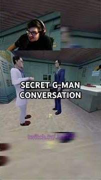 Secret G-Man Conversation in Half-Life #gaming #halflife