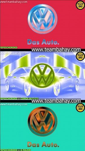 NEW AND OLD VOLKSWAGEN LOGO ANIMATION IN 3 SUPER COOL EFFECTS PART 43 #shorts #logo #volkswagen
