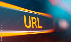 Video of a glowing URL button on a computer screen