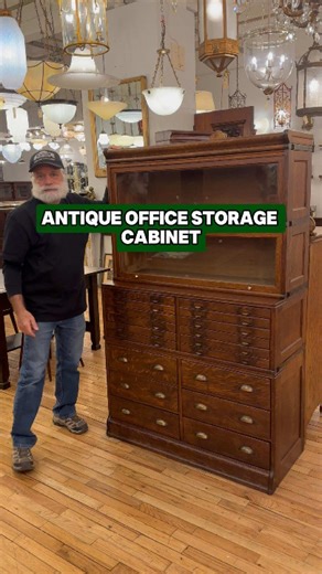 Antique Office Storage Cabinet for Sale in New York