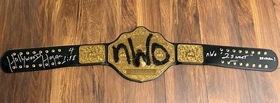 WWE WWF WCW Hulk Hogan Autographed Signed NWO Title Belt! COA w/ Hogan Nameplate | eBay