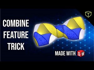 Using Combine to Make a Bowtie in SOLIDWORKS