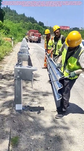 Road Crew Magic: Watch How Guardrails Get Installed in Seconds!