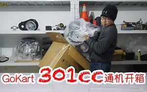 GoKart卡丁车301cc通用发动机开箱评测
