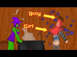 Magic Potion Boy Into A Girl 2D Cartoons