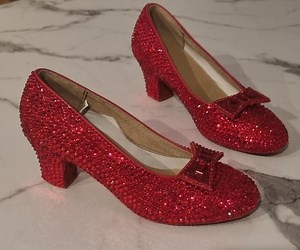 Dorothy's Ruby Red Crystal Ruby Slippers - Wearable Replica Costume Display Pumps the Wizard of Oz Wicked - Etsy