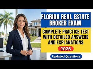 Florida Real Estate Broker Exam Prep 2026: Pass Your License Test on the First Attempt