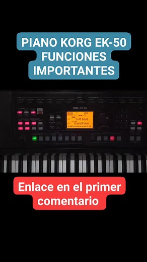 1.9K views · 31 reactions | FUNCIONES IMPORTANTES PIANO Korg ek-50 #KorgEK50 #tutoriales | OMAR PIANO Tutorial | Facebook
