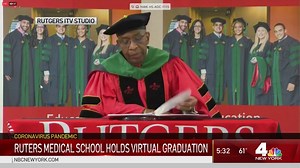 Rutgers Medical School Holds Early Virtual Graduation