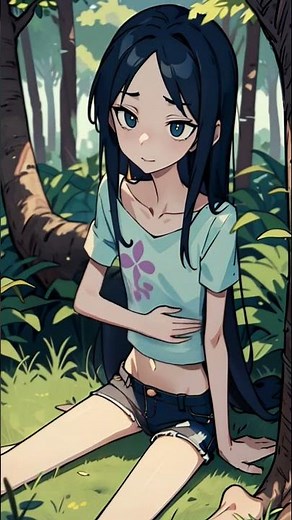 anime girl stomach growling | diarrhea pooping