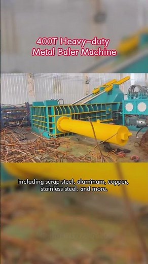 400T Side Push Scrap Metal Baler | Heavy Duty Metal Baling Press for Efficient Recycling