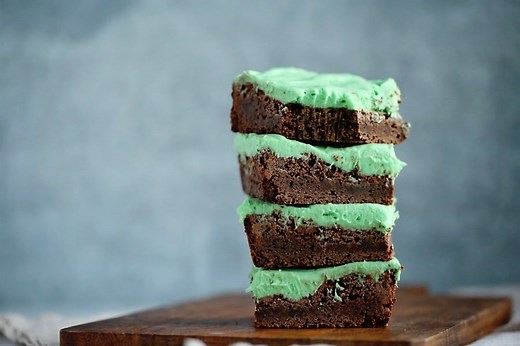 The Best Grasshopper Brownies