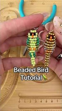 Beaded Bird Tutorial 🦜 This project is perfect for beginners✨ #tutorial #beads #birds #CraftInspo