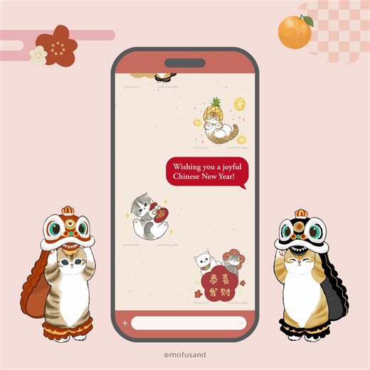 🐾 Send your huat wishes the cutest way with the Mofusand Chinese New Year festive Sticker pack! Perfect for spreading huat vibes, joyful greetings, and playful reactions in your CNY conversations.💬🧧 Search “MofusandPawsperity” in your Facebook or Instagram Stories sticker bar, or download the festive sticker pack for your chats here: WhatsApp: https://sticker.ly/s/8E69AH Telegram: t.me/addstickers/CLM_CNY2026 #MofusandatCapitaLand #MofusandPawsperity #mofusand #CapitaLandMalls #CapitaLand | C