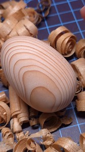 I made a wooden egg without a lathe! | Savvy Builds