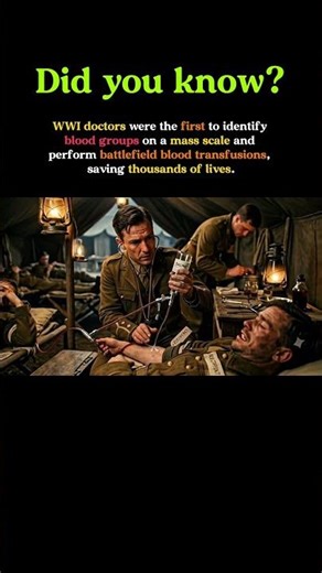 WWI Doctors Pioneered Battlefield Blood Transfusions