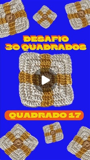 Anne Galante on Instagram: "Quadradinho 17 do desafio 30 quadradinhos! Um quadrado por dia!! Imagina vários desse em uma peça só!! Coloquei o link pro vídeo aqui no post! Salva pra não esquecer e Agulhas Ativar!!! Todo dia estou postando o passo a passo detalhado de um quadradinho novo no meu canal do YOUTUBE ! Lá você consegue baixar a receita e fazer sua apostila! BORA? Serão 30 quadradinho no total, e o desafio é você fazer um por dia. Nessa série, você vai aprender de uma vez por todas a sim