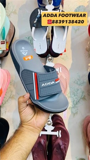 Adda Slip On Sliders For Men’s | Super Soft Sliders For Mens | GRY-BLK | Adda 0179 | #addasliders