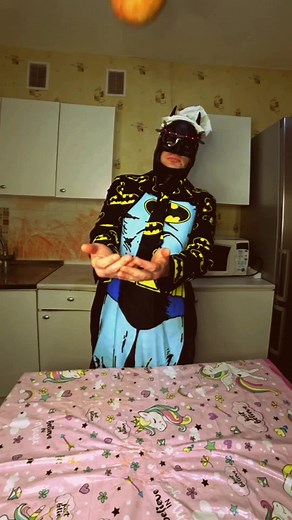 Batman Chef Prepares Halloween Pumpkin Treats