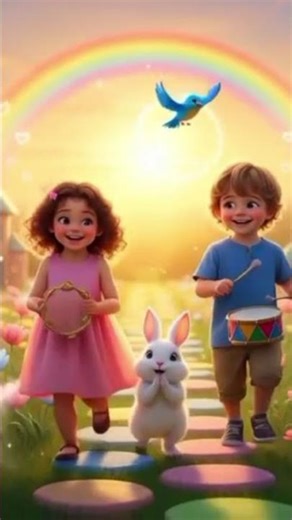 Joyful playground filled with music 🎵🌈#poem#poemforkidsinenglish#viralshorts#shortsvideo#ytshort
